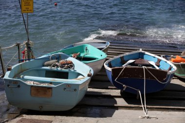 Cinque Terre İtalya balıkçı tekneleri
