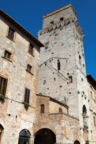 San Gimignano towers, Toscana, Itália — Fotografia de Stock