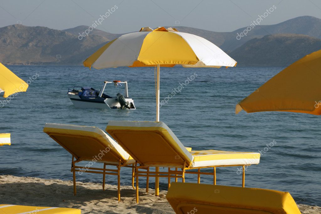 Grecia Isola Di Kos Spiaggia Di Tigaki Foto Stock