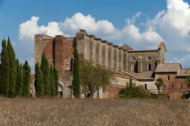 Abbey san galgano, Toskana, İtalya