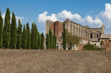 Abbey san galgano, Toskana, İtalya