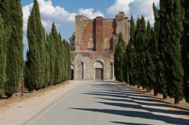 san galgano abbey yakınındaki sokağı