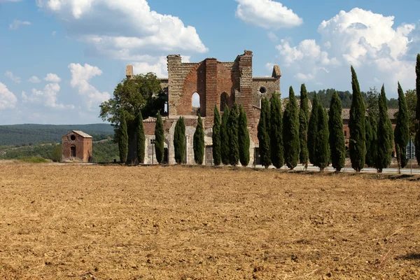 Klostret san galgano, Toscana, Italien — Stockfoto