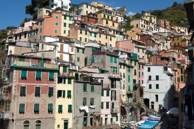 Riomaggiore - İtalya 'nın Cinque Terre kentlerinden biri