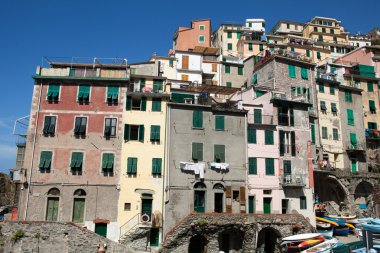 Riomaggiore - İtalya 'nın Cinque Terre kentlerinden biri