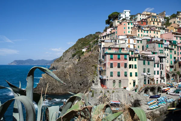 Ріомаджоре - одне з міст Cinque Terre в італях — стокове фото