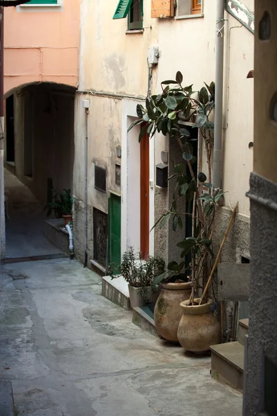 Riomaggiore - jedno z miast Cinque Terre we Włoszech — Zdjęcie stockowe