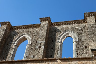 Abbey san galgano, Toskana, İtalya