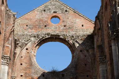 Abbey san galgano, Toskana, İtalya