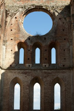 Abbey san galgano, Toskana, İtalya