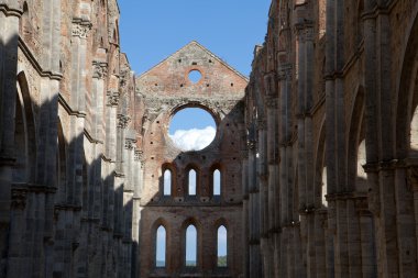 Abbey san galgano, Toskana, İtalya