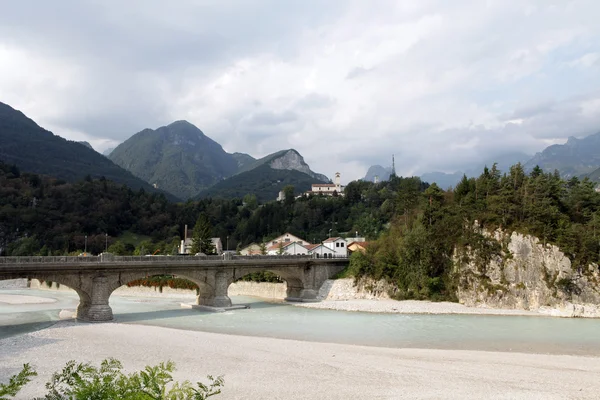 stock image The bridge on the River Fella in Moggio