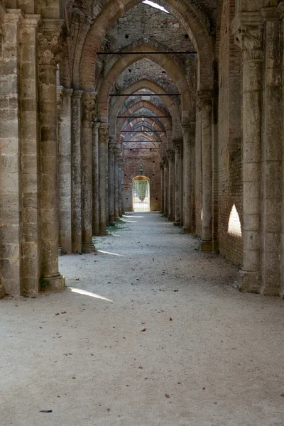 Abadía de San Galgano, Toscana, Italia — Foto de Stock