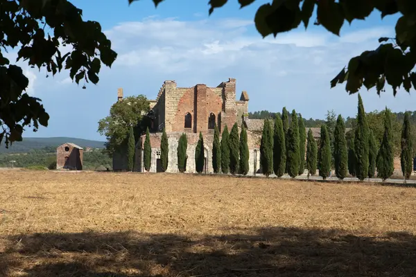 Abadia de San Galgano, Toscana, Itália — Fotografia de Stock