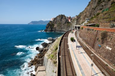 cinque terre içinde manarola tren istasyonu