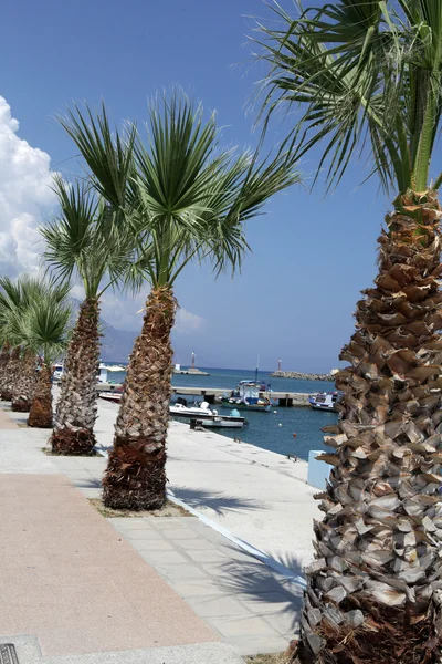 Курорт Кардамена и порт на острове Кос — стоковое фото