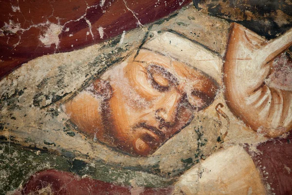 Pisa, Camposanto, The Triumph of Death, detail, fresco, Buonamico Buffalma — Stock Photo, Image