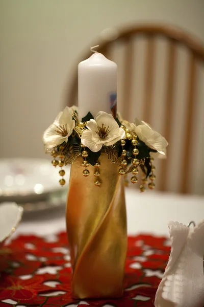 Elegante mesa de Navidad — Foto de Stock