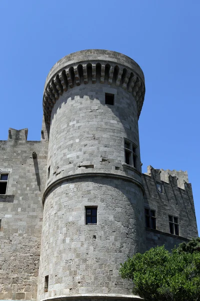 Slotten av grand master av riddarna på Rhodos — Stockfoto