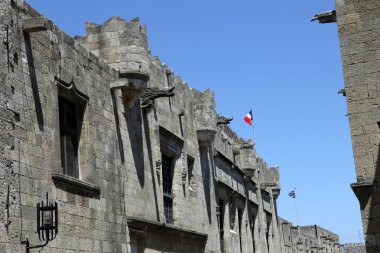 Eski Rhodos şehir. Şövalyeler (şimdi Embassy sokak sokak)