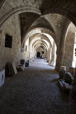 Rodos - Ortaçağ bina hastane Şövalyeleri.