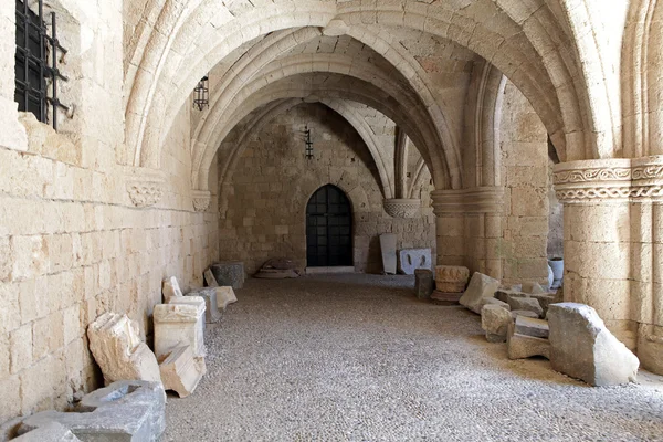 Rhodes - the medieval building of the Hospital of the Knights. — Stock Photo, Image