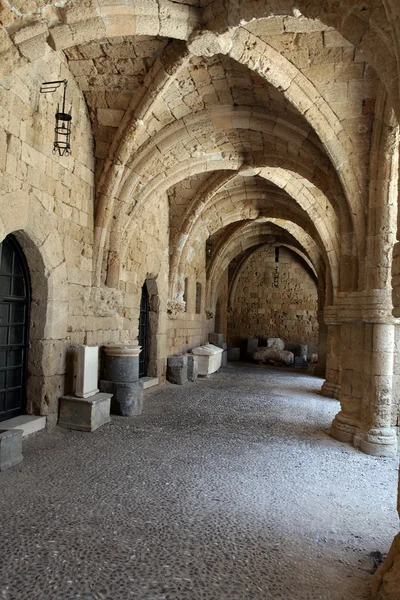 Rodi - l'edificio medievale dell'Ospedale dei Cavalieri . — Foto Stock