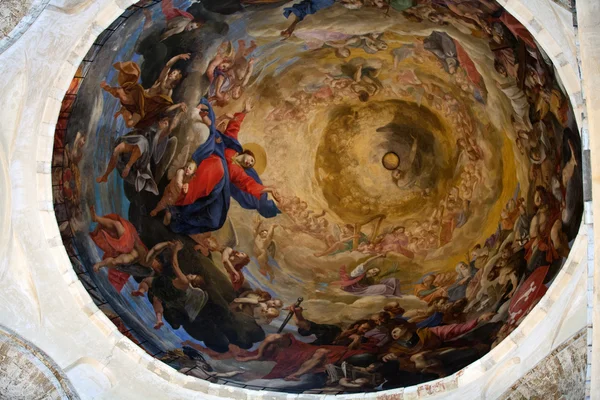 Pisa - Fresco in the Duomo's dome — Stock Photo, Image