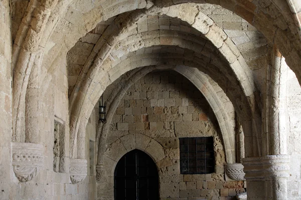 Rodos - Ortaçağ bina hastane Şövalyeleri. — Stok fotoğraf