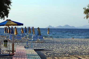 Greece. Kos island. Tigaki beach. clipart