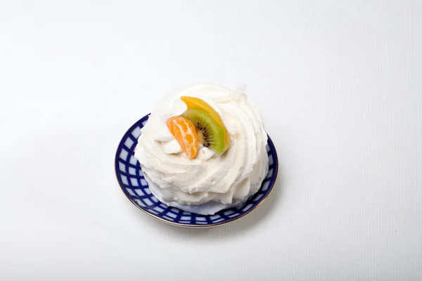 Sladký dort s ovocem — Stock fotografie