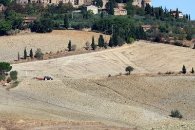 pienza ve monticchiello çevresindeki tepeler