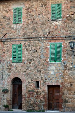 monticchiello - ortaçağ köyü yakınlarında pienza. Toskana.