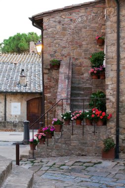 monticchiello - ortaçağ köyü yakınlarında pienza. Toskana.