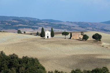 Cappella di vitaleta, val d'orcia Toskana