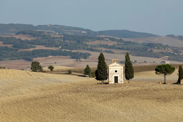 Cappella di vitaleta, val d'orcia in Toskania — Zdjęcie stockowe
