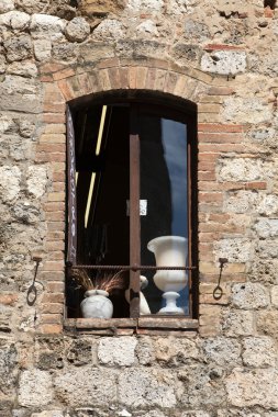 San gimignano-küçük Ortaçağ hill town Toskana duvarlı