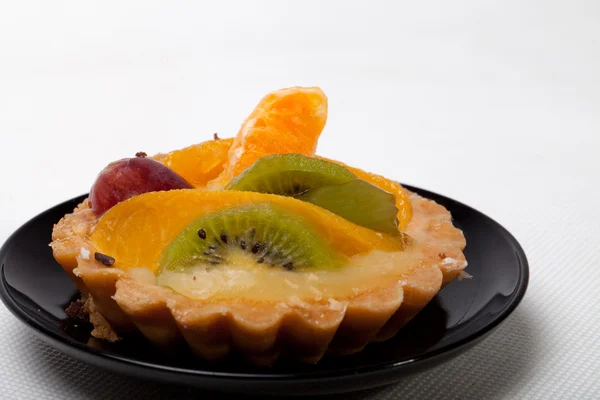 Γλυκό κέικ με φρούτα — Φωτογραφία Αρχείου