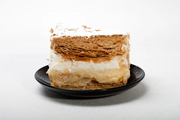 Γλυκό κέικ με κρέμα — Φωτογραφία Αρχείου