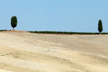 Toskana 'nın manzarası. İtalya