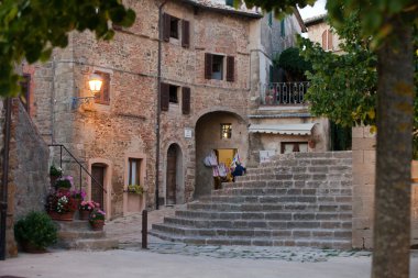 Monticchiello - Medieval village near Pienza . Tuscany. Italy