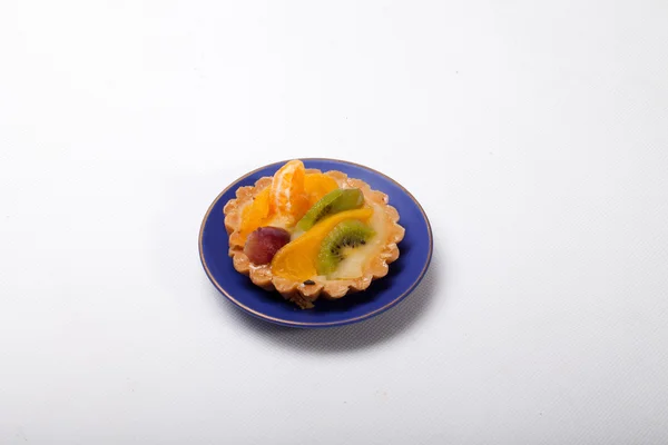 stock image Sweet cake with fruits