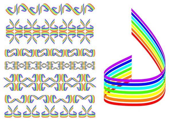 Regnbuemønster – Stock-vektor
