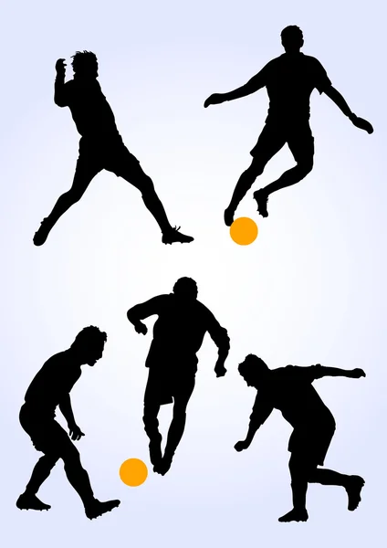 サッカー選手 — ストックベクタ