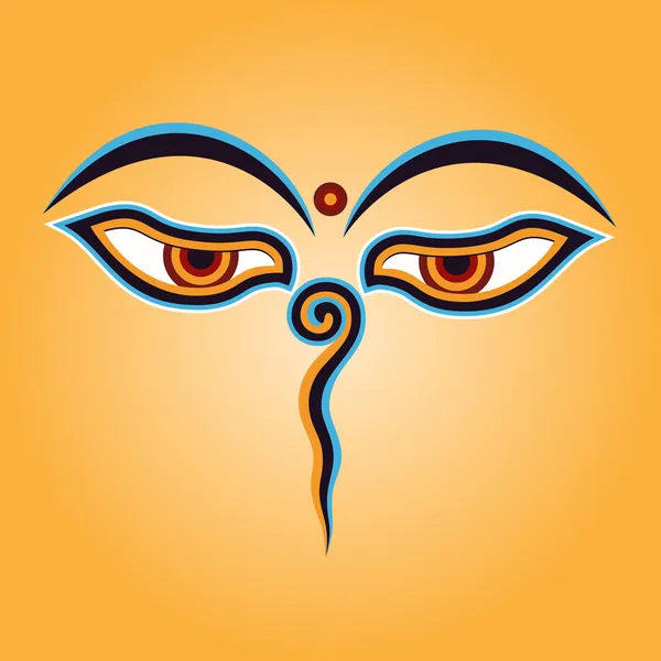 Вектор глаз Будды — стоковый вектор