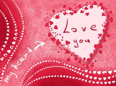 Card with love clipart