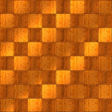 Inlaid Wood Checkerboard Floor Seamless clipart