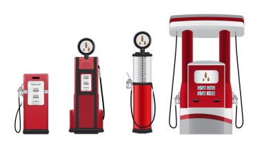 Petrol pump vector illustration clipart