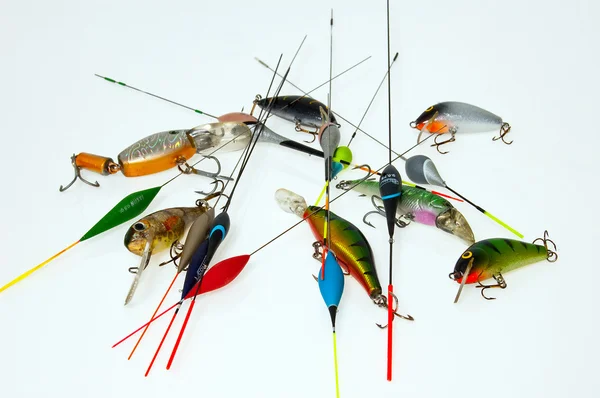 Fishing luresFishing luresFishing lures — Stock Photo, Image