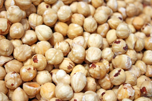 Group of macro hazelnuts — Stock Photo, Image